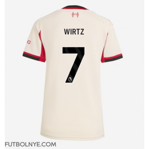 Camiseta Liverpool Florian Wirtz #7 Visitante Equipación para mujer 2025-26 manga corta